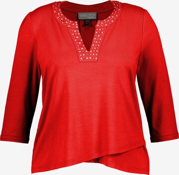 Ulla Popken Shirt in Rood: voorkant