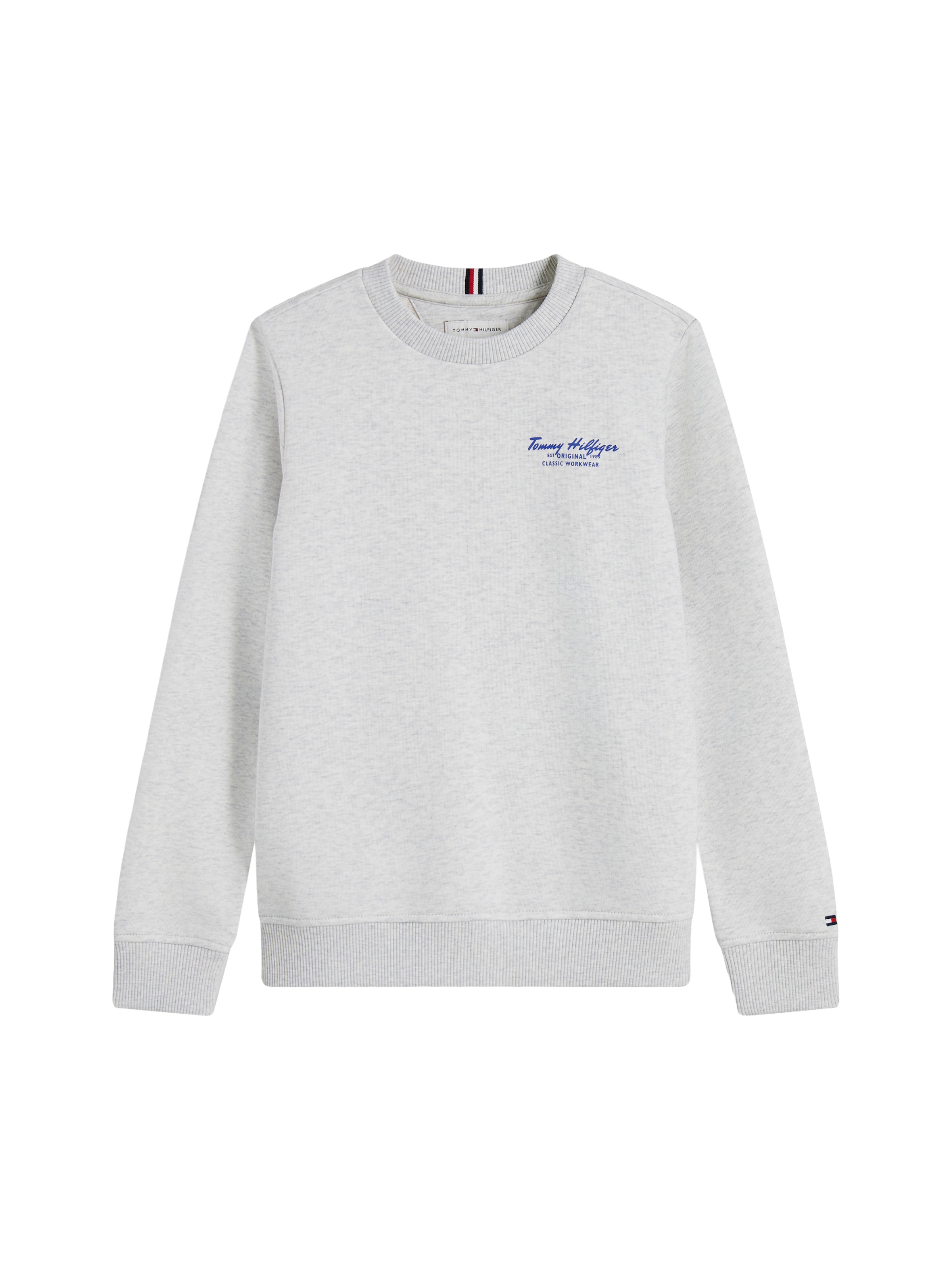TOMMY HILFIGER Sweatshirt 'Essential' in Grijs: voorkant