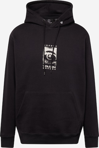 Volcom Sweatshirt 'WATANITE' in Zwart: voorkant