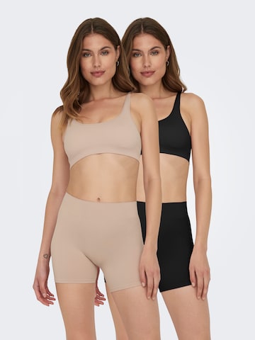ONLY - Skinny Calças 'ONLVICKY' em bege: frente
