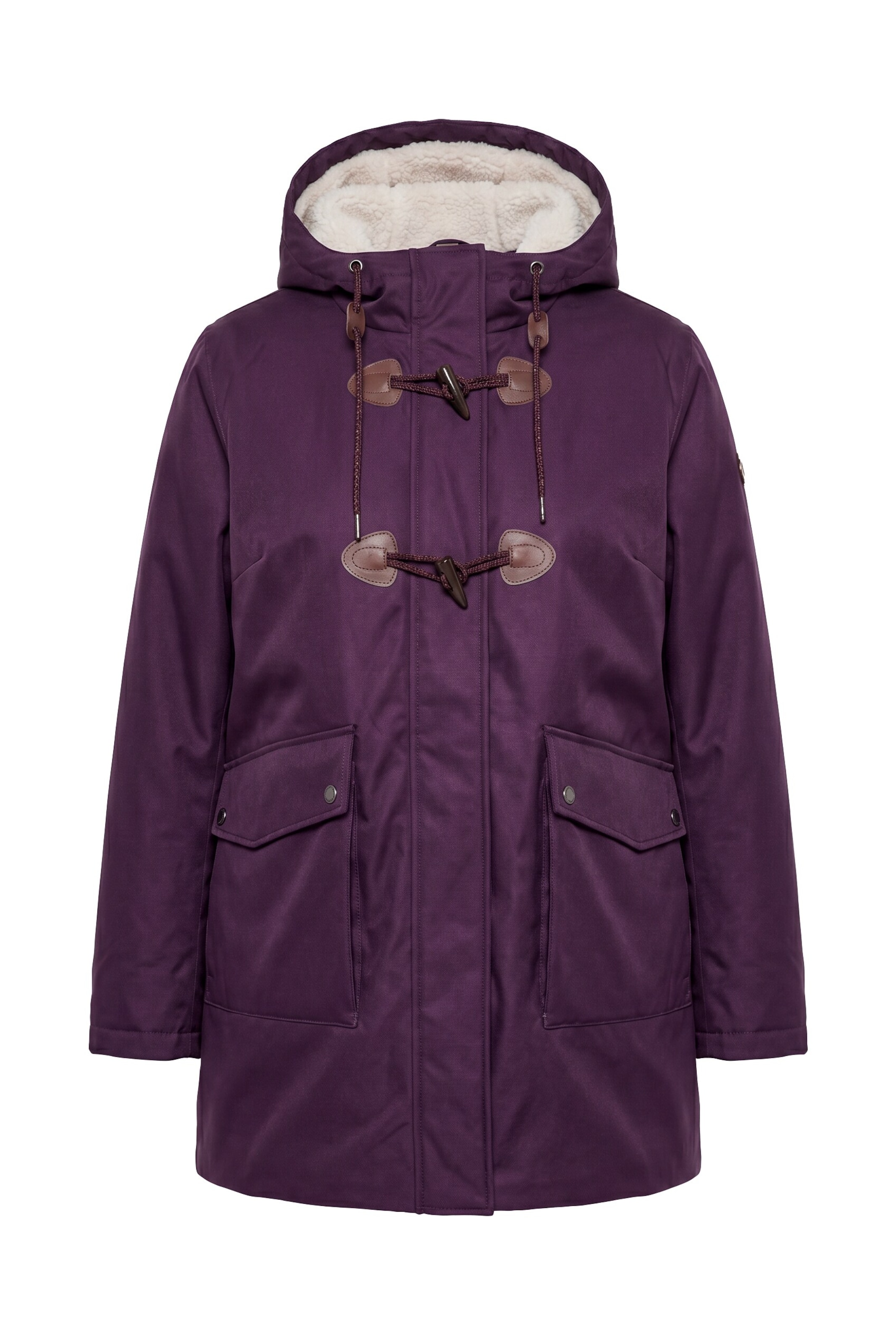 Ulla Popken Weatherproof jacket in M-L in Blackberry, Item view