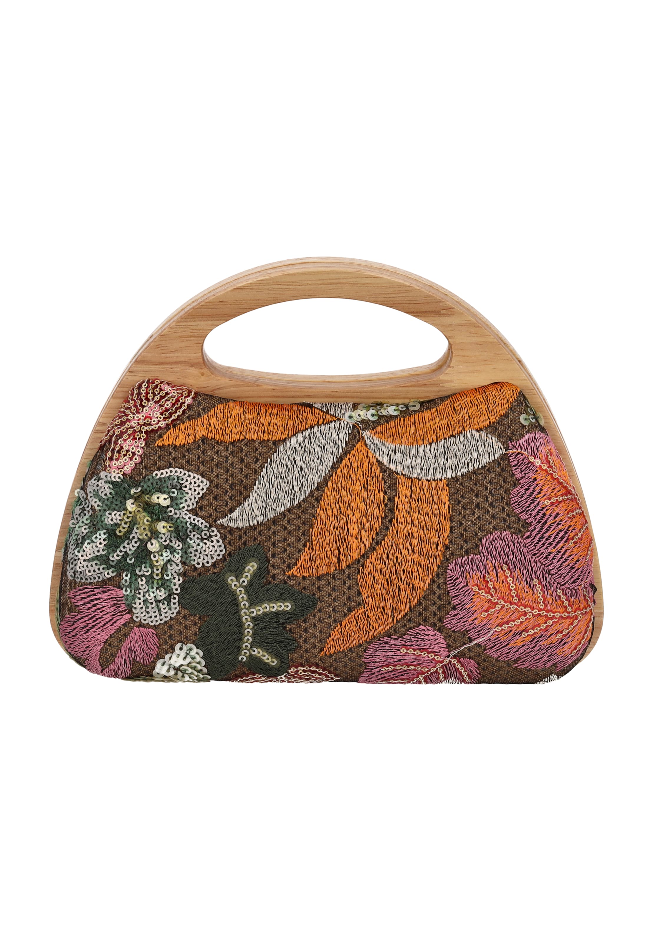 usha FESTIVAL - Bolso de mano en marrón: frente