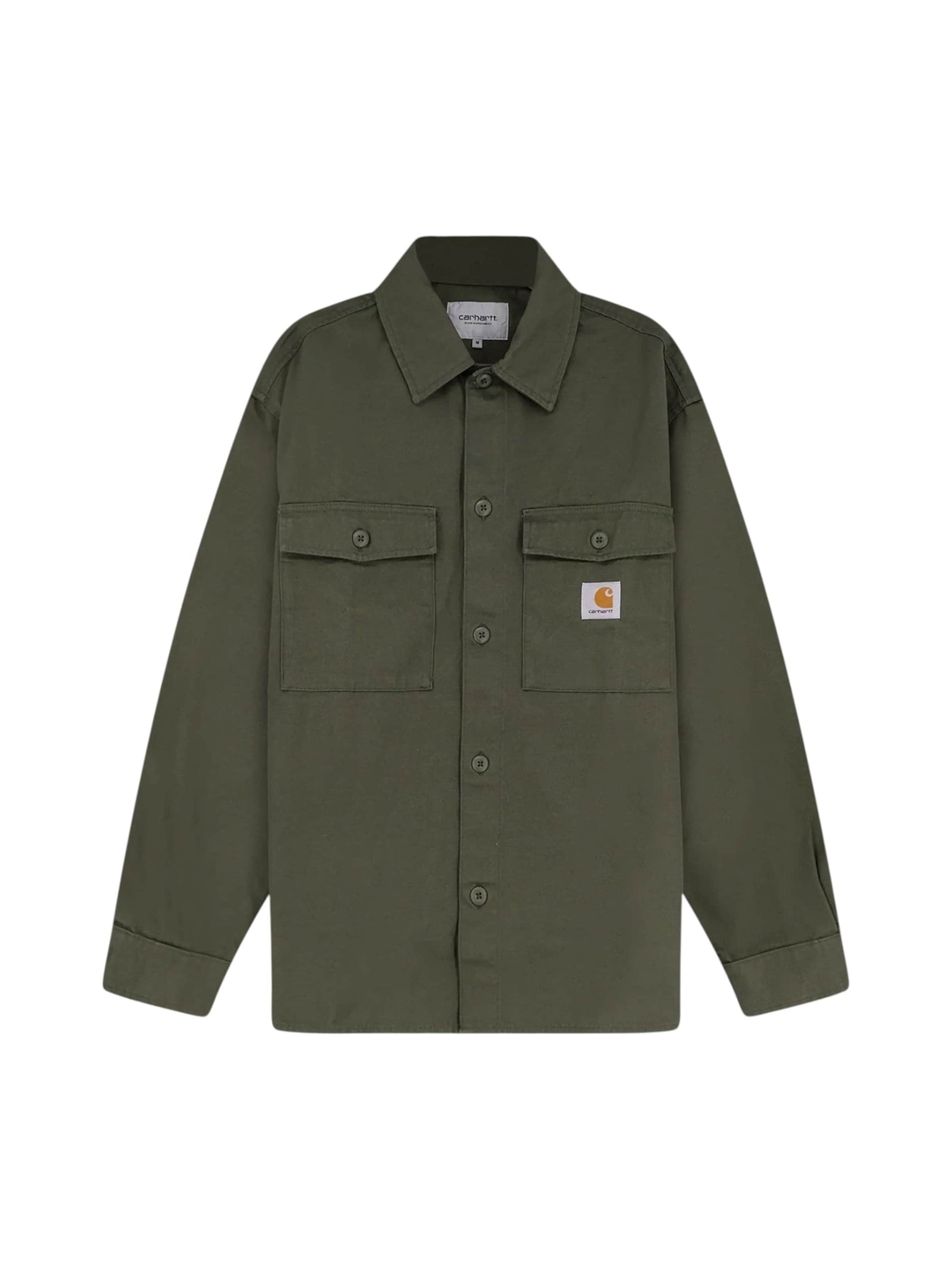 Carhartt WIP Chemise 'Kelly Shirt Jac Leaf' en M en vert, Vue avec produit