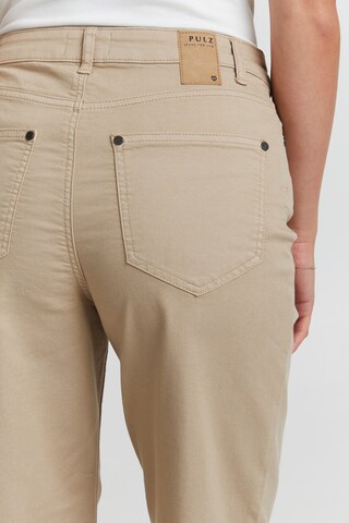 PULZ Jeans Regular Jeans in Beige