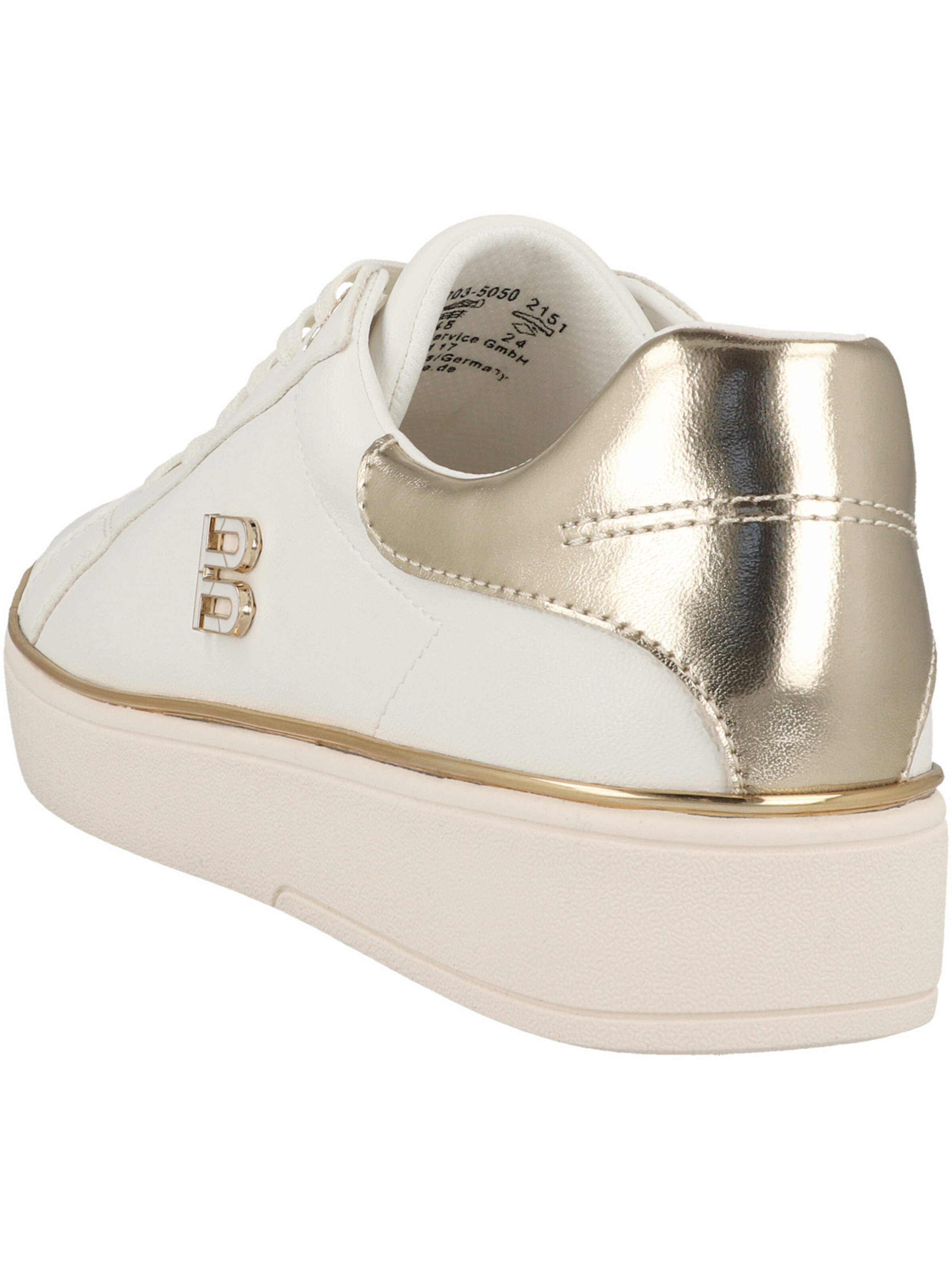 TT. BAGATT Platform trainers in White