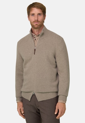 Boggi Milano Gebreid vest in Beige: voorkant