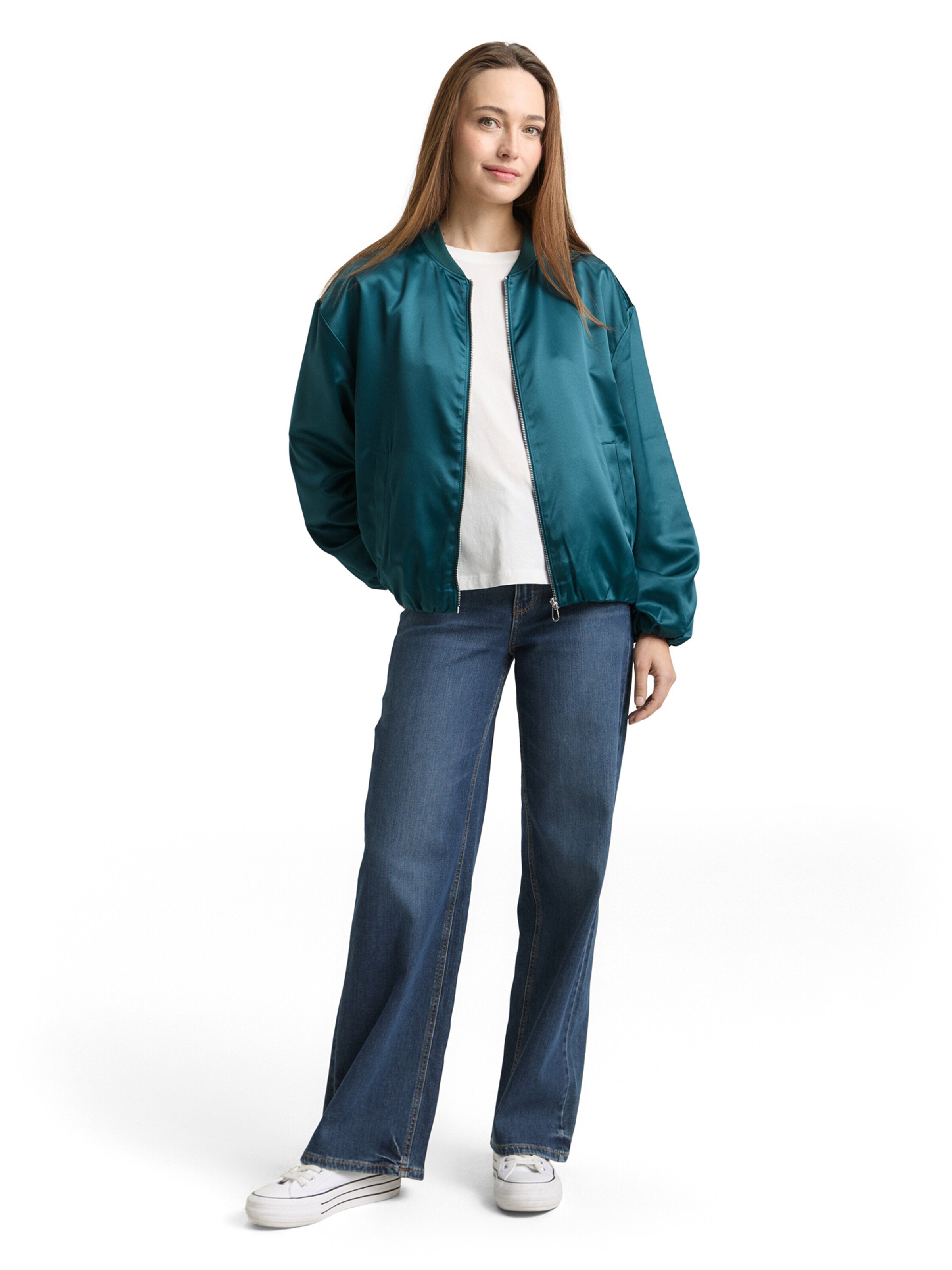 TOM TAILOR Between-Season Jacket in Green