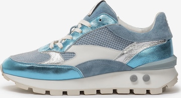 Baskets basses Floris van Bommel en bleu : devant