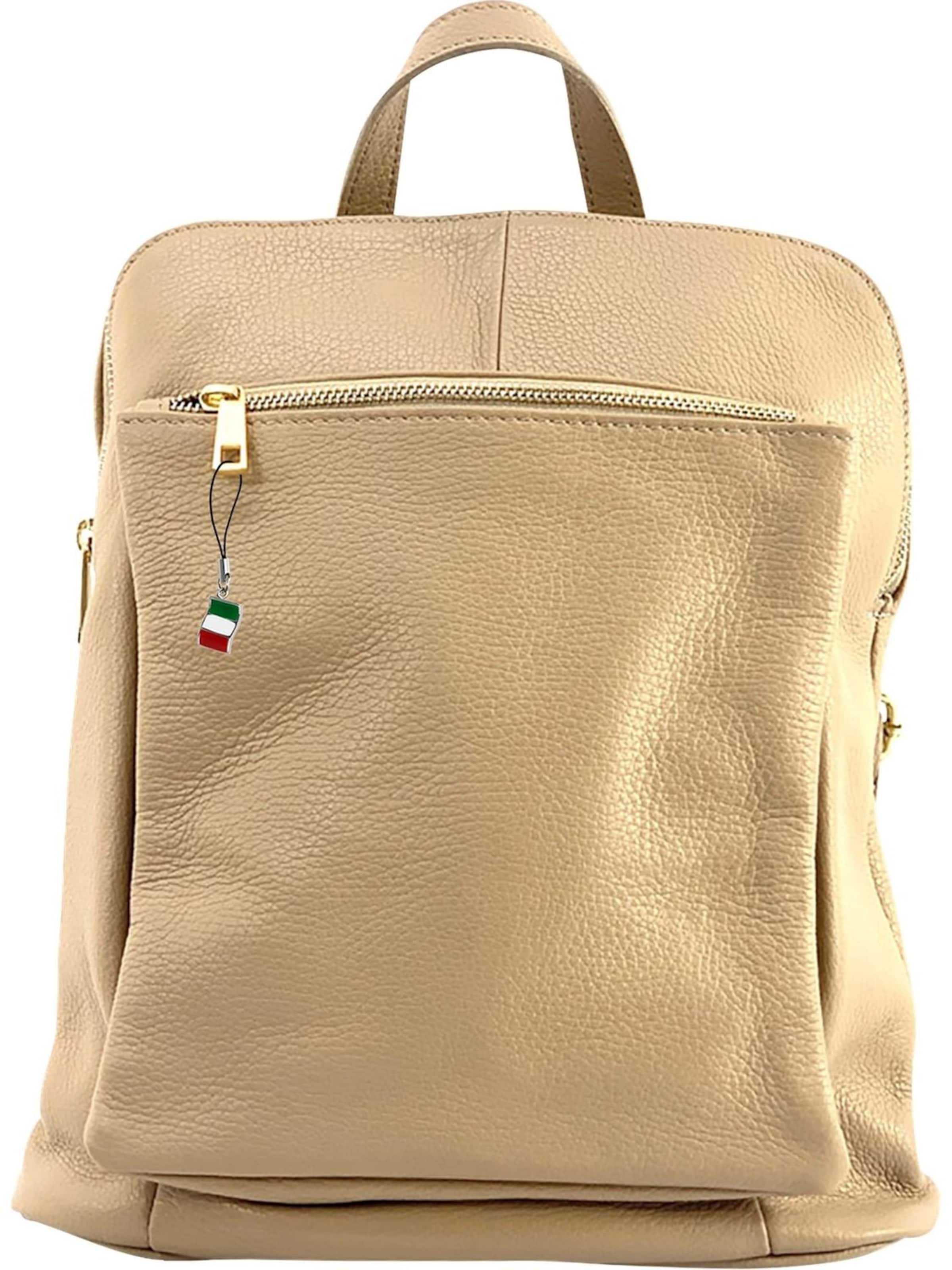 Sac à dos Florence en beige : devant