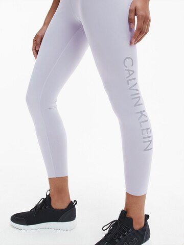 Calvin Klein Sport Skinny Sporthose in Lila