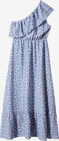 MANGO Summer Dress 'Linaje' in Blue: front