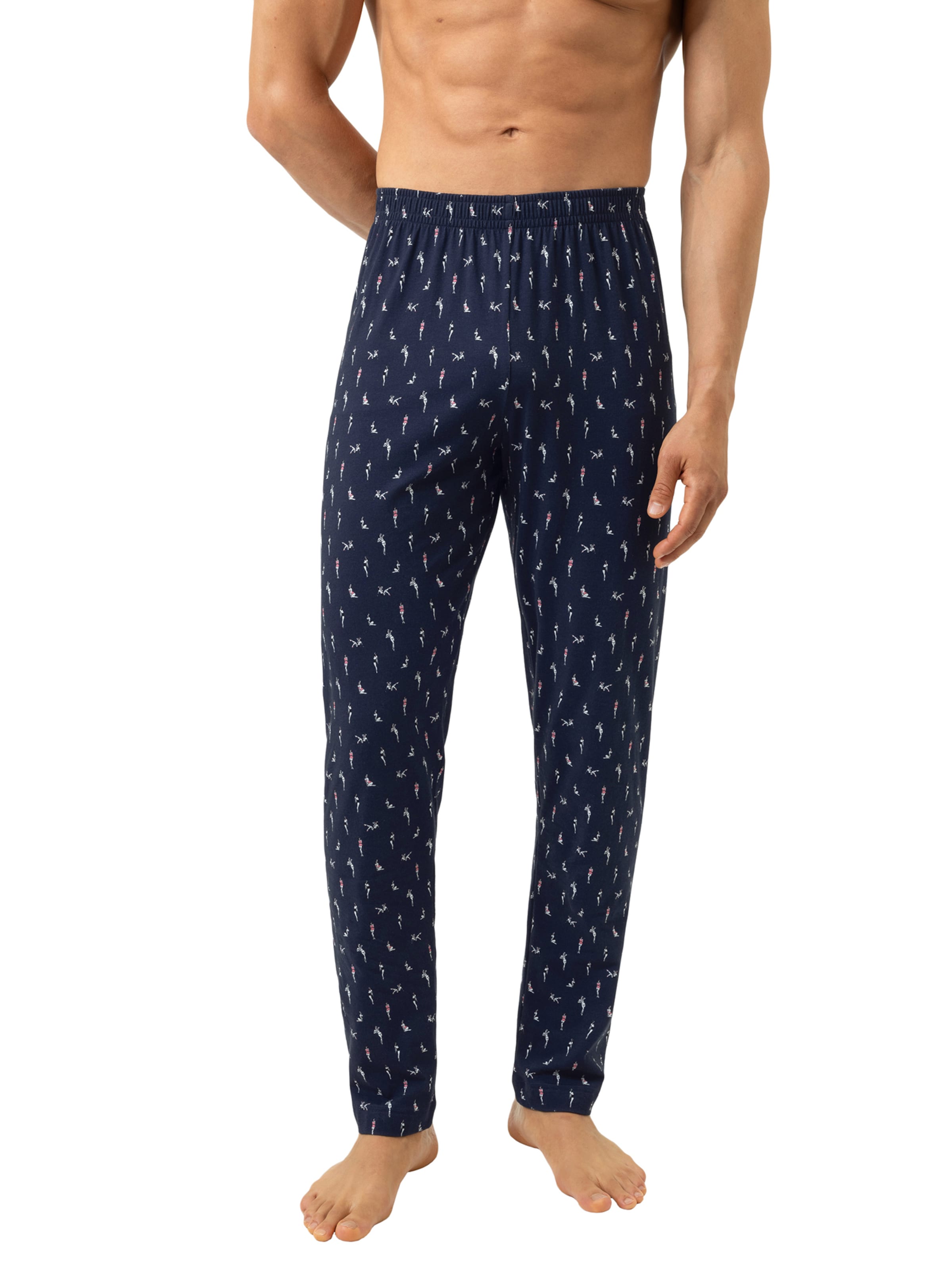 Mey Pajama pants 'Pin Up Doll' in Blue: front