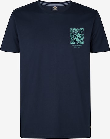 Petrol Industries Shirt 'Sandcrest' in Blue: front