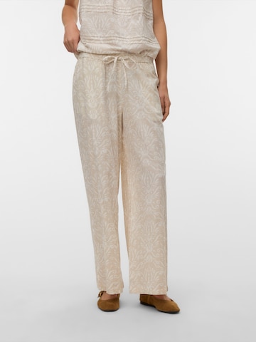 VERO MODA Zvonové kalhoty Kalhoty 'VMDICTHE' – béžová: přední strana