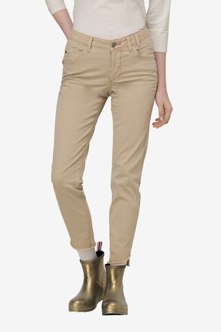 LAURASØN Regular Jeans 'Julia' in Beige: front