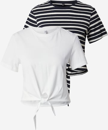 mėlyna ONLY Marškinėliai 'MAY': priekis