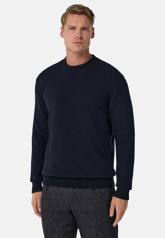 Pull-over Boggi Milano en bleu : devant