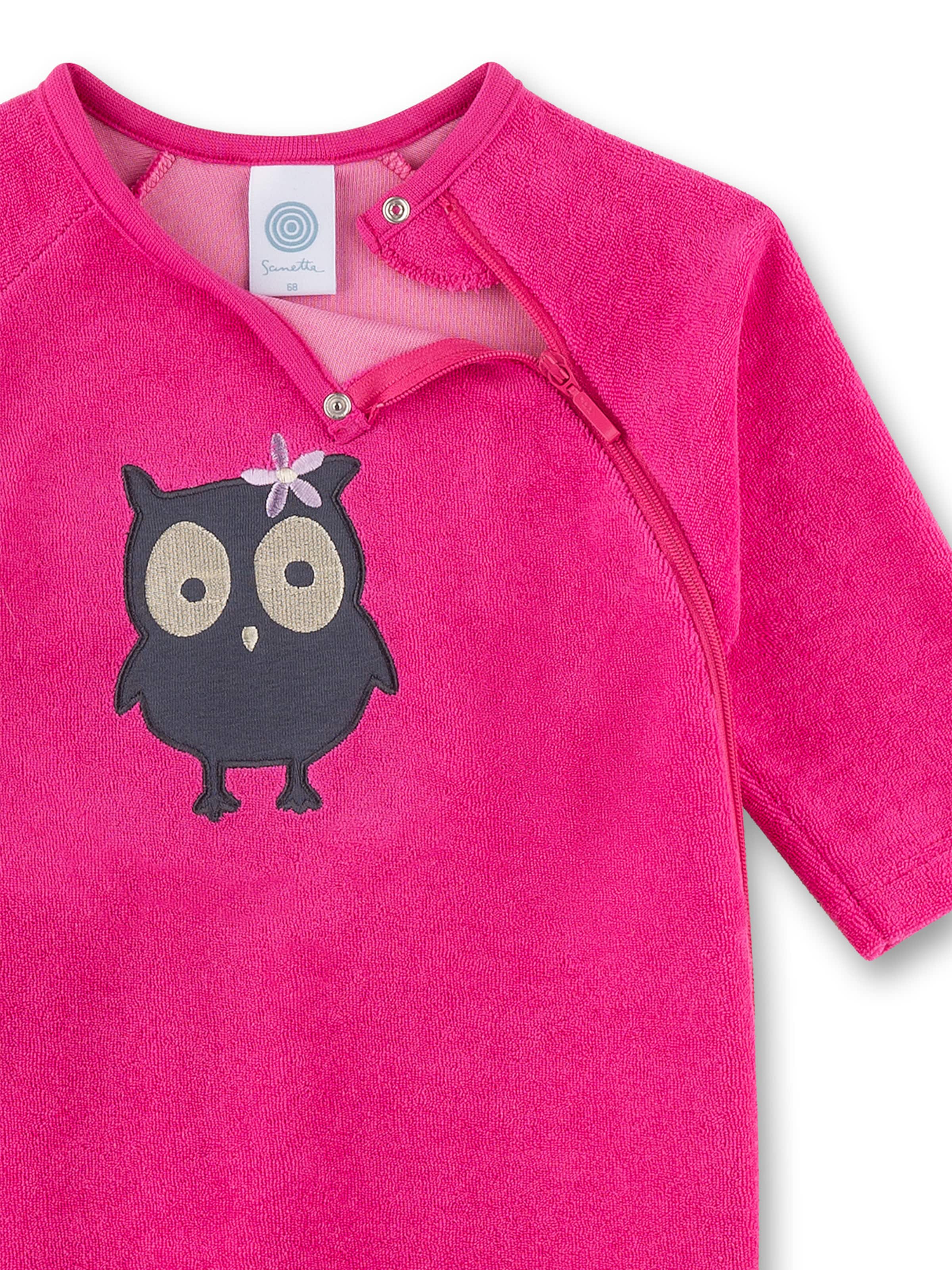 Sanetta Romper/bodysuit 'Eule' in Pink