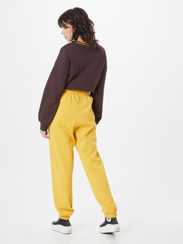 Cotton On Zwężany krój Spodnie w kolorze żółty