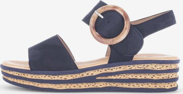 GABOR Sandalen met riem in Blauw