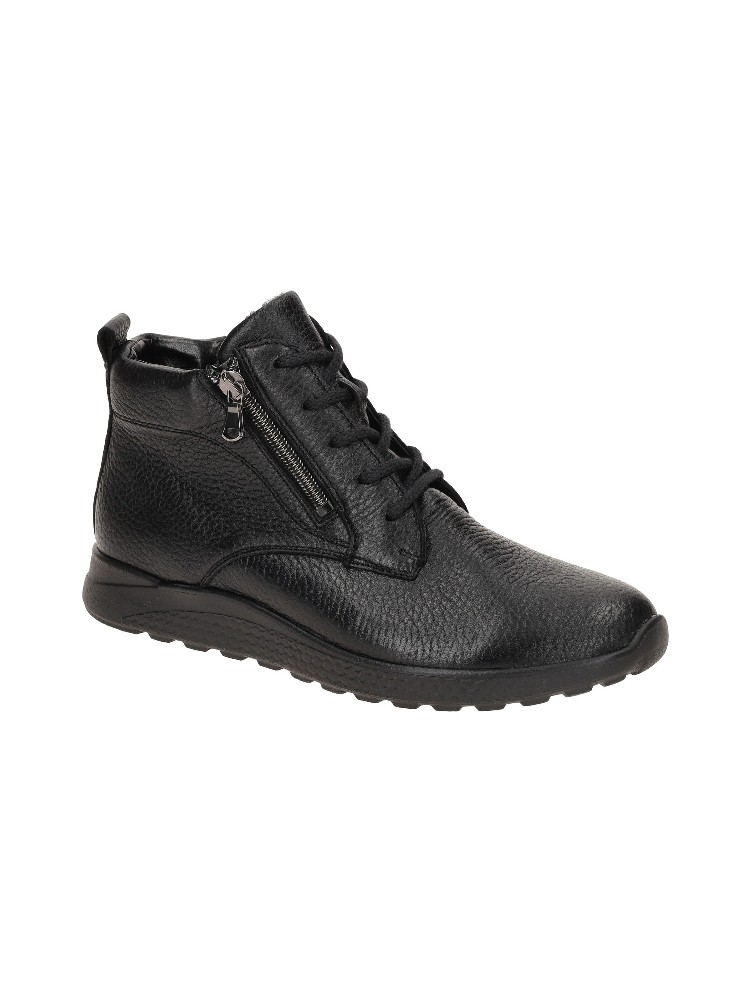 WALDLÄUFER Boots 'Waldläufer Alina Stiefelette schwarz H-Weite dünn gefüttert 778807' in Black: front