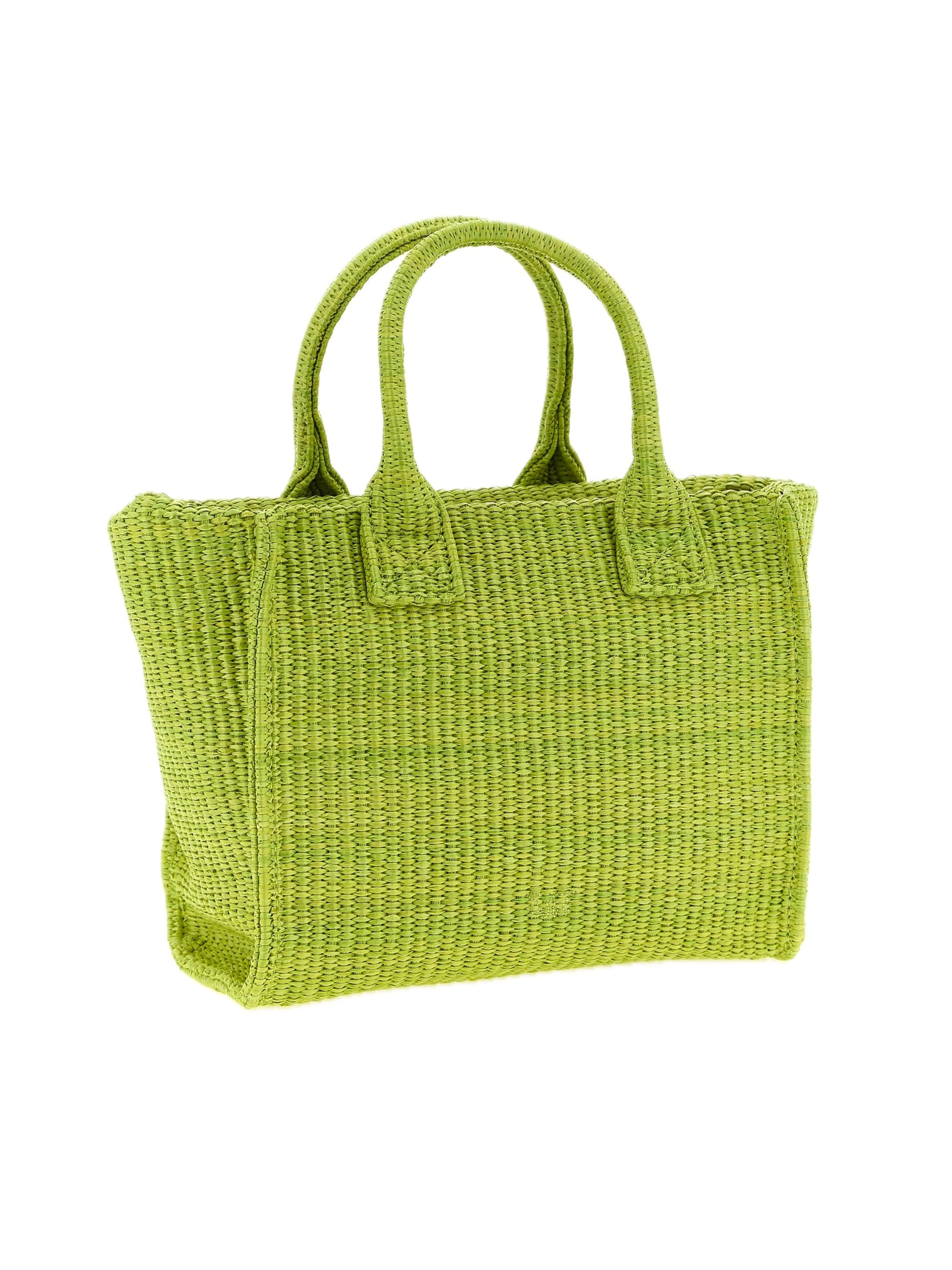 Borsa da spiaggia '106832 A39Y' di PINKO in verde