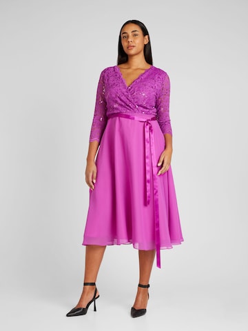 SWING Curve - Vestido em roxo: frente