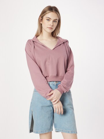 ABOUT YOU Sweatshirt 'Hellen' in Pink: front