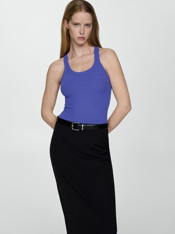 MANGO Knitted top 'RIRI' in Blue