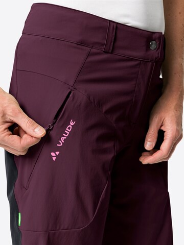 VAUDE Regular Outdoor Pants 'Altissimo' in Red