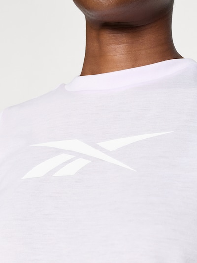 Reebok Αθλητικό τοπ 'MONICA' σε πασχαλιά / λευκό, Άποψη προϊόντος