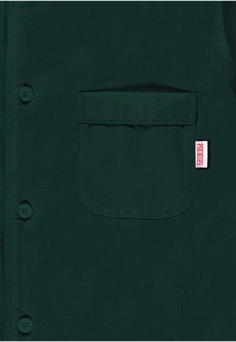 Pockies Regular Fit Pyjamashirt in Grün