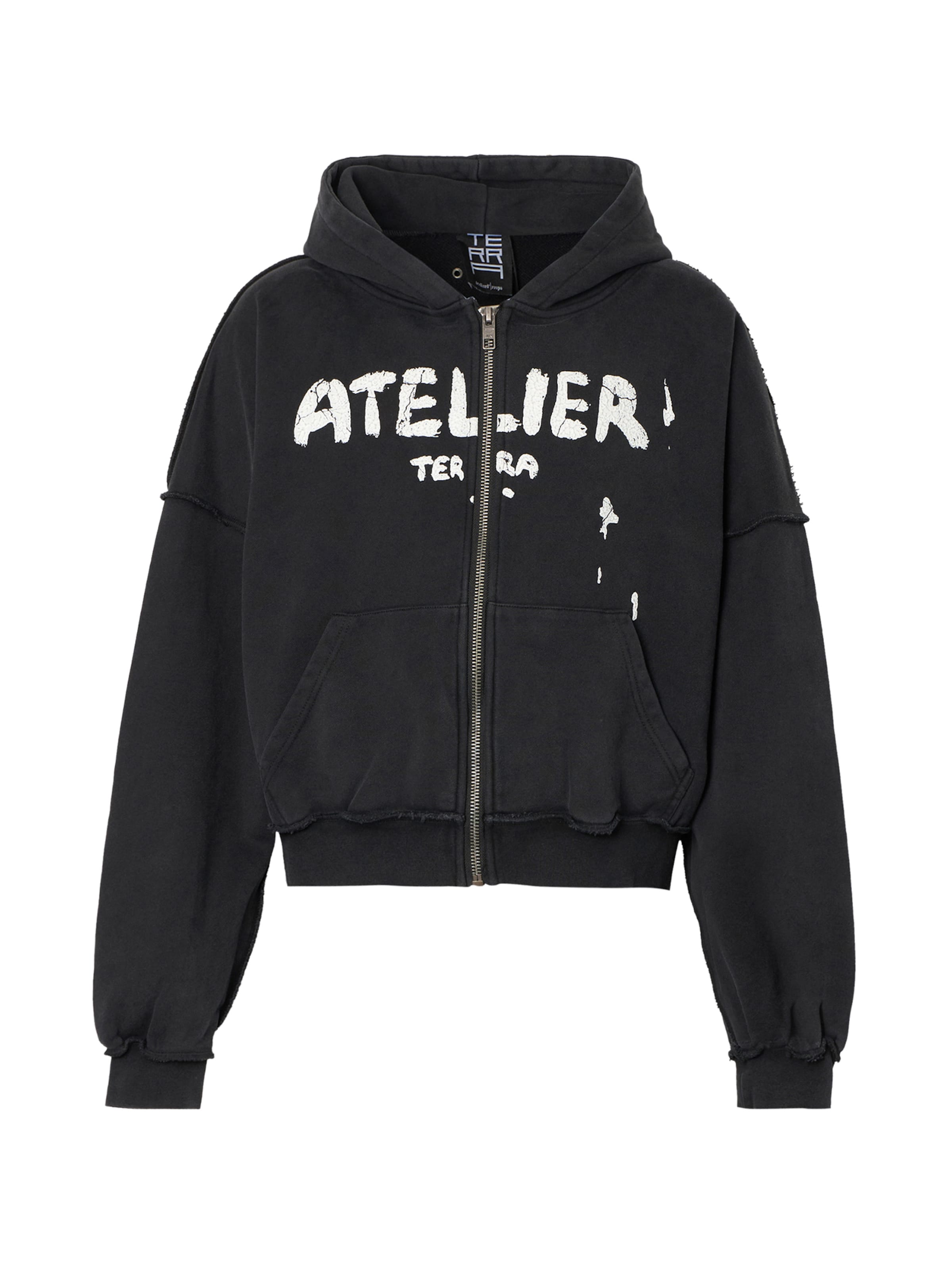 Atelier de roupa Sweat jacket in Black: front