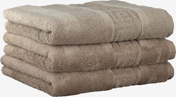 Serviette Cawö en beige : devant