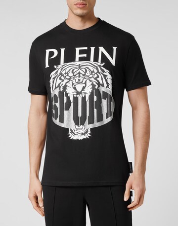 Plein Sport - Camisa 'Tiger' em preto: frente