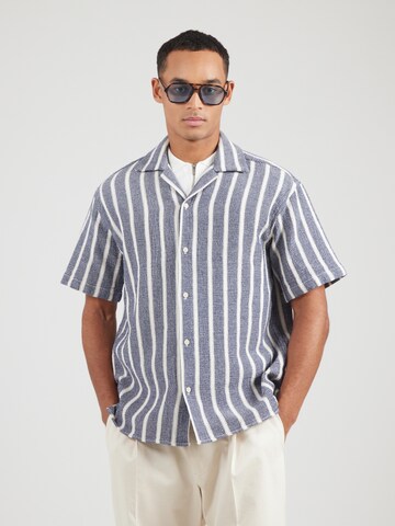 JACK & JONES Mugav suurus Triiksärk 'JWHCOBA', värv sinine: eest vaates