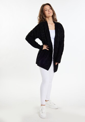 usha WHITE LABEL Strickjacke 'Vanne' in Schwarz