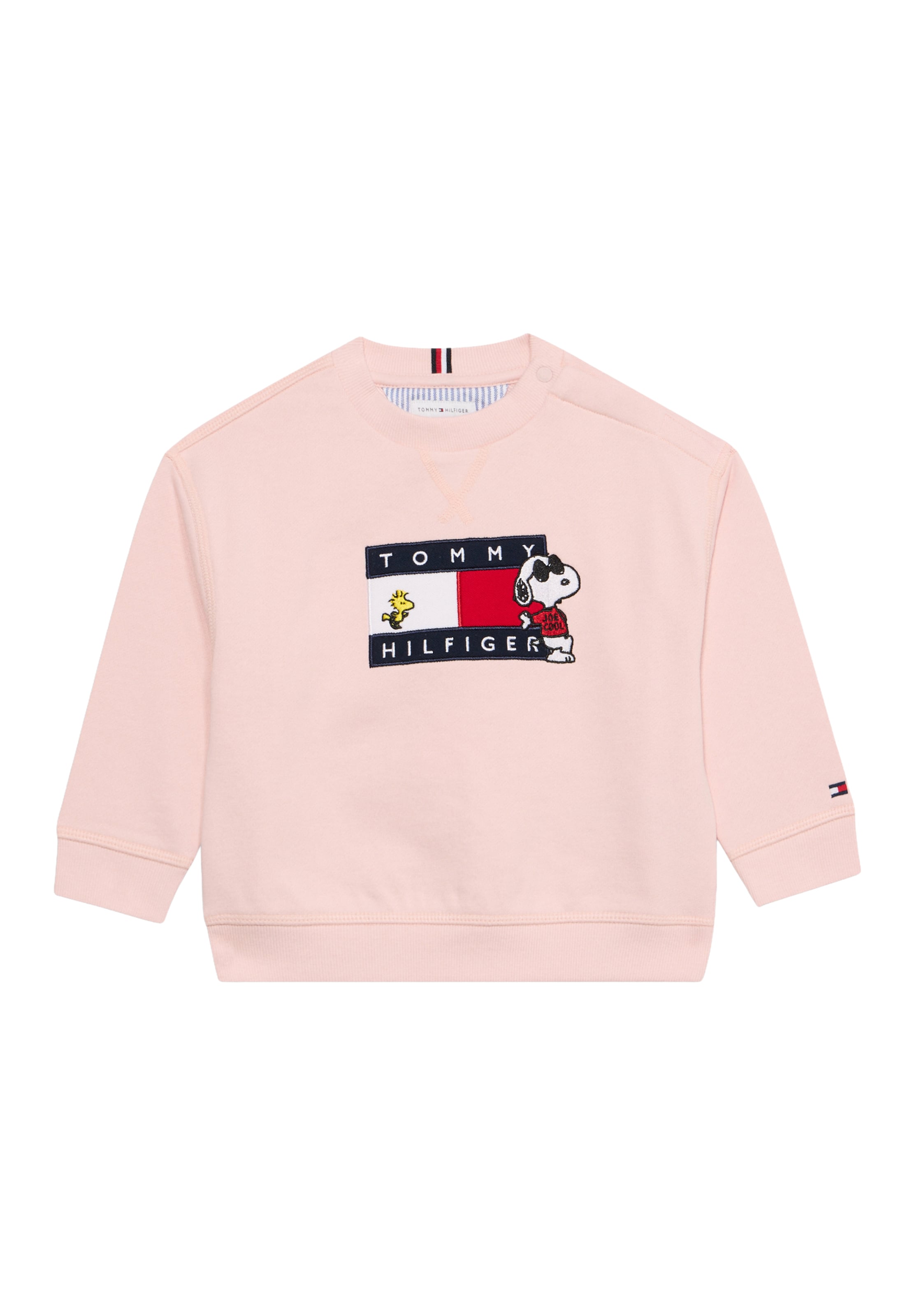 TOMMY HILFIGER Свитшот 'PEANUTS' в размере 74 в Темно-синий / Блекло-розовый / Вишнево-красный / Белый, Обзор товара