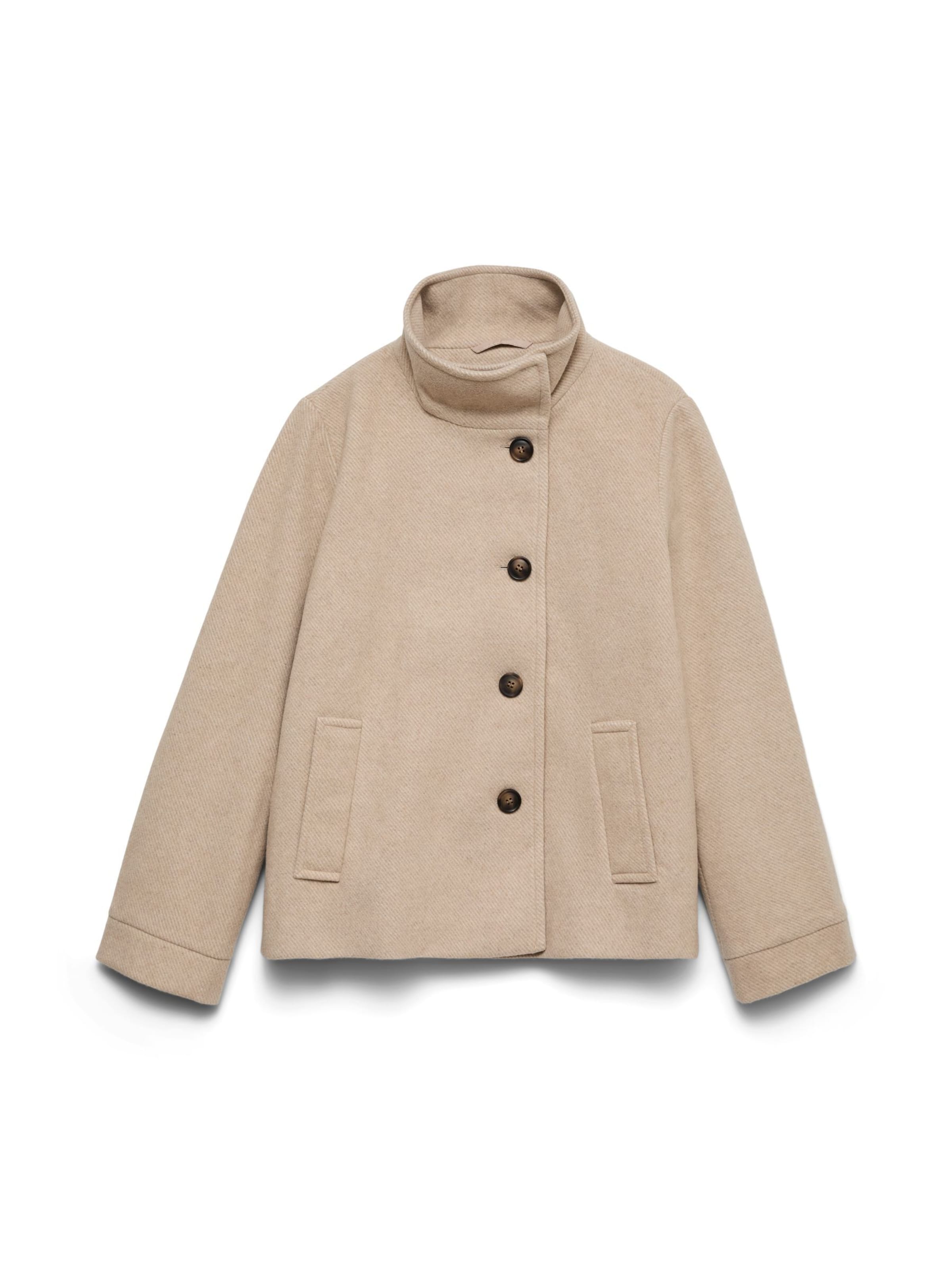 VERO MODA - Abrigo de entretiempo 'VMEvaida' en beige: frente