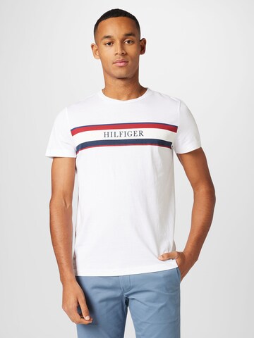 balts TOMMY HILFIGER T-Krekls: no priekšpuses