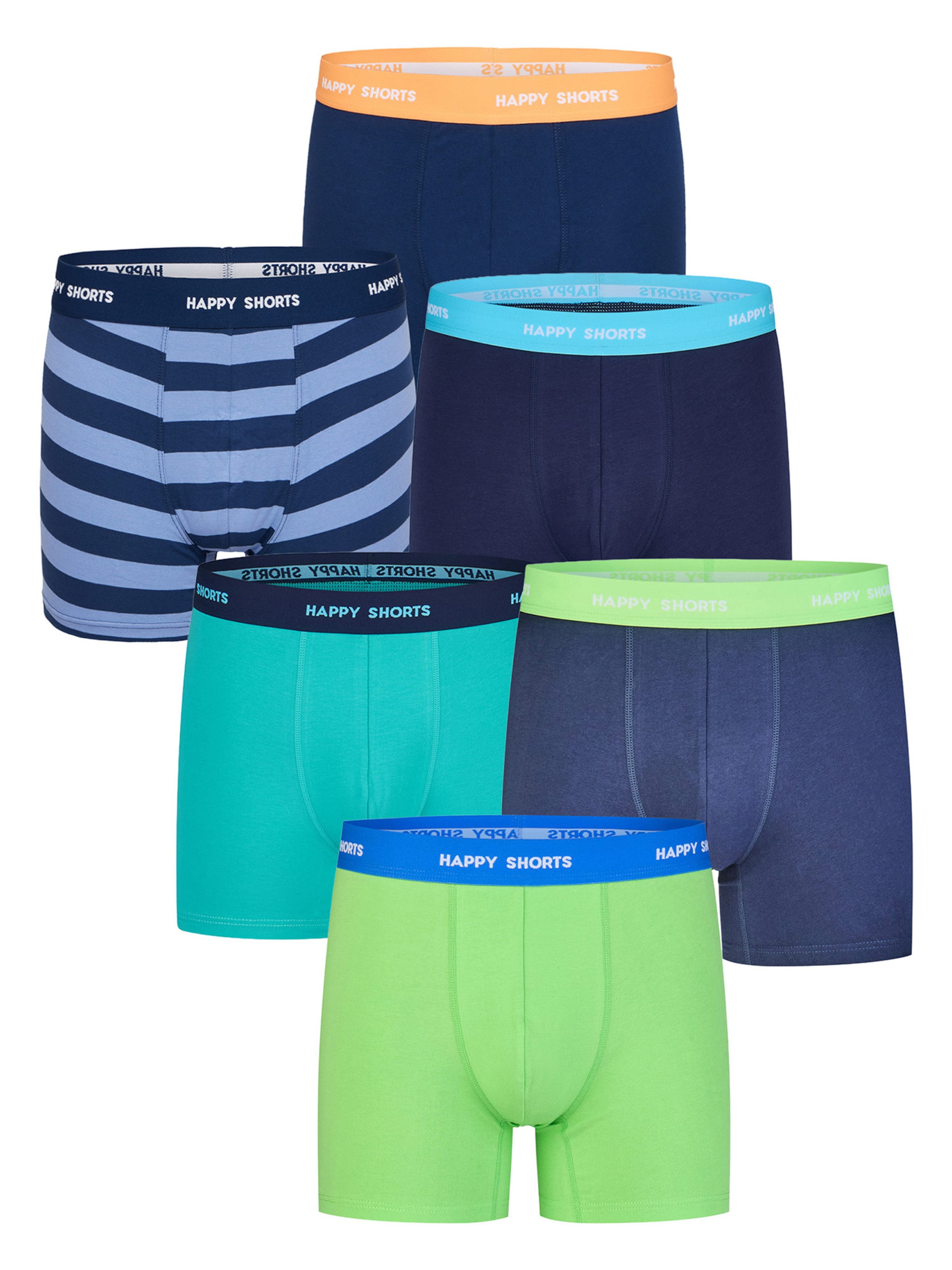 Happy Shorts - Boxers ' Green-Blue Jersey Set ' em azul: frente
