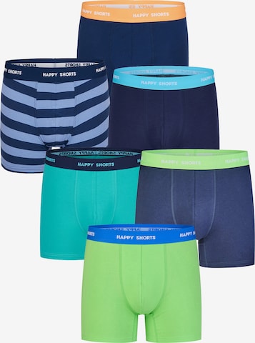 Happy Shorts - Boxers ' Green-Blue Jersey Set ' em azul: frente