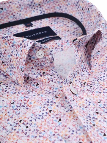 Suitable Slim fit Button Up Shirt in Pink