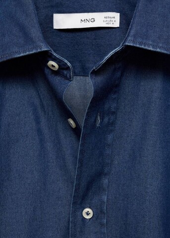 MANGO MAN Slim fit Button Up Shirt 'Chambre1' in Blue
