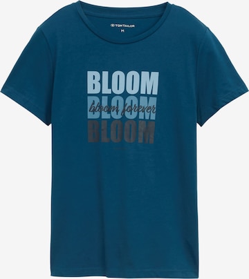T-shirt TOM TAILOR en bleu : devant