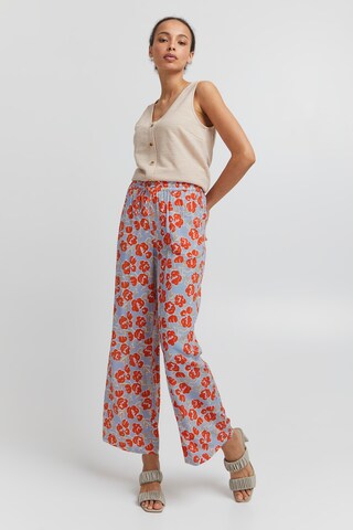 ICHI Loose fit Pants 'CEFALU' in Red