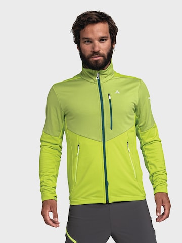 Veste en polaire fonctionnelle 'Hydalen' Schöffel en vert : devant