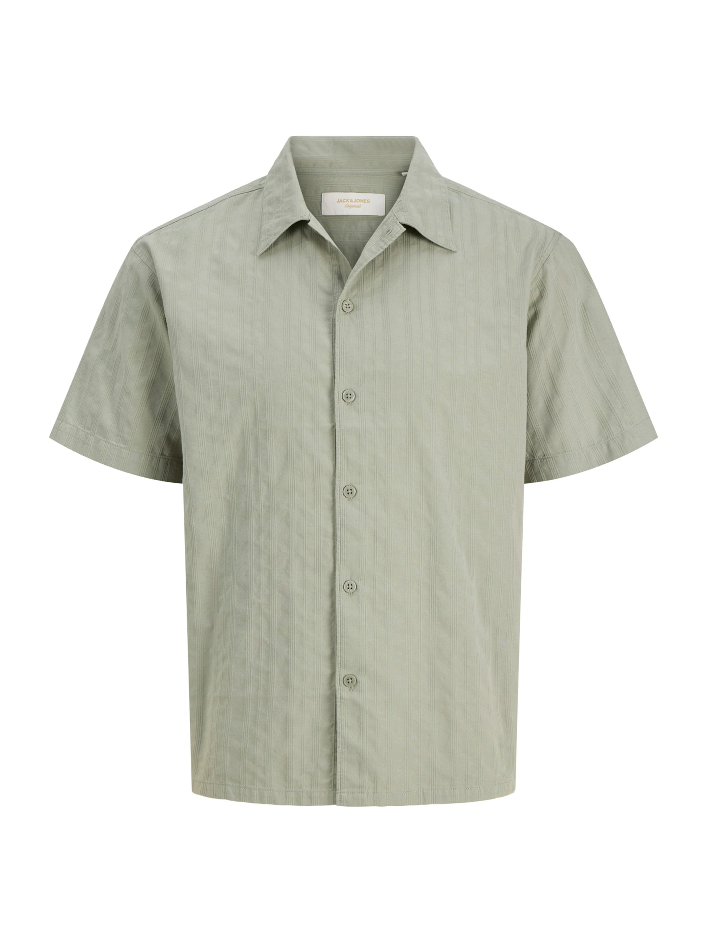 Jack & Jones Plus - Ajuste regular Camisa en verde: frente