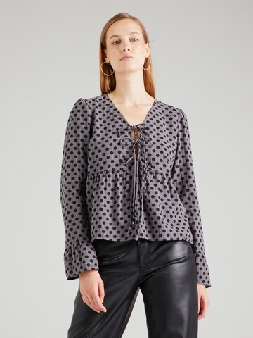 PIECES Blouse 'ALICE' in Grey: front