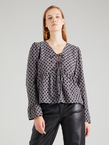 PIECES Blouse 'ALICE' in Grijs: voorkant